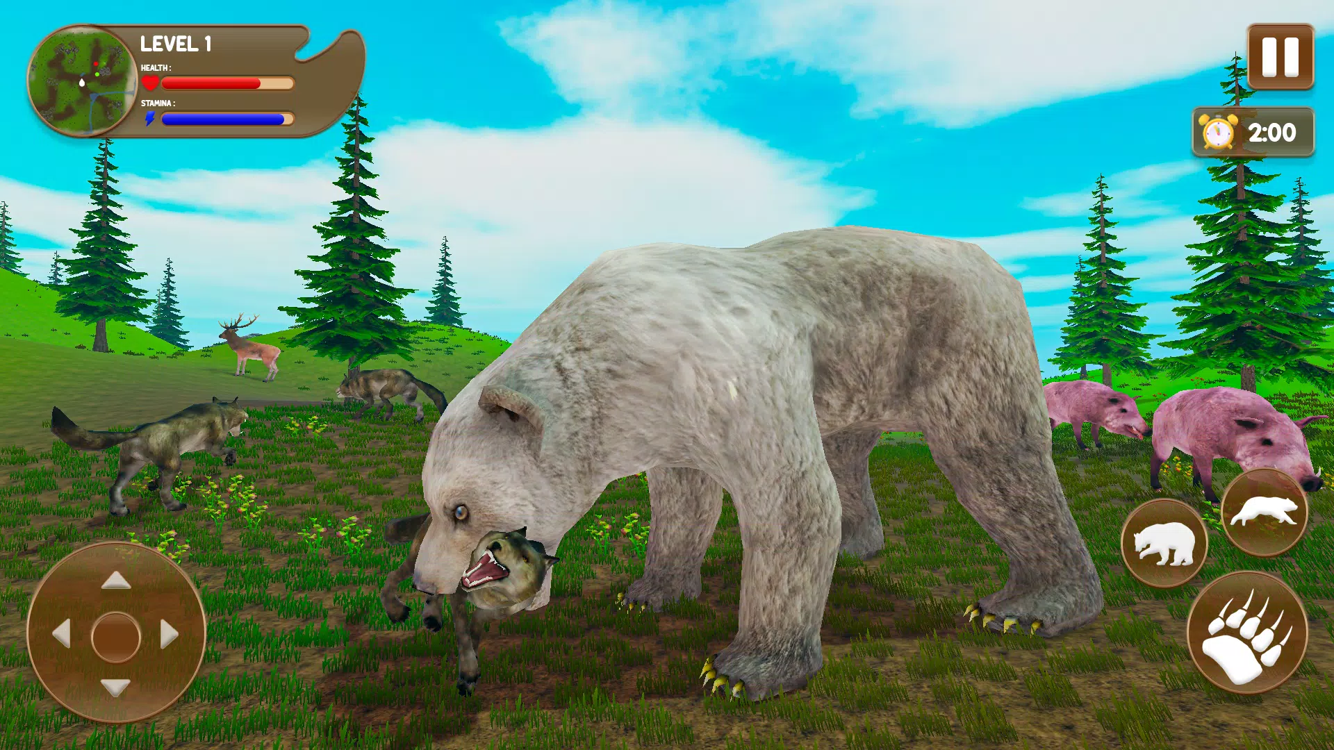 Bear Games: Bear Simulator 3D應用截圖第2張