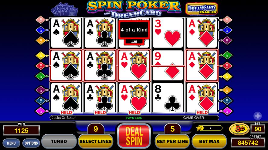 Spin Poker™ Casino Video Slots Capture d'écran 2