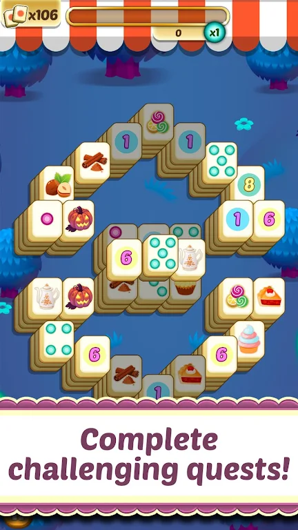 Mahjong Solitaire Cupcake Bake ภาพหน้าจอ 1
