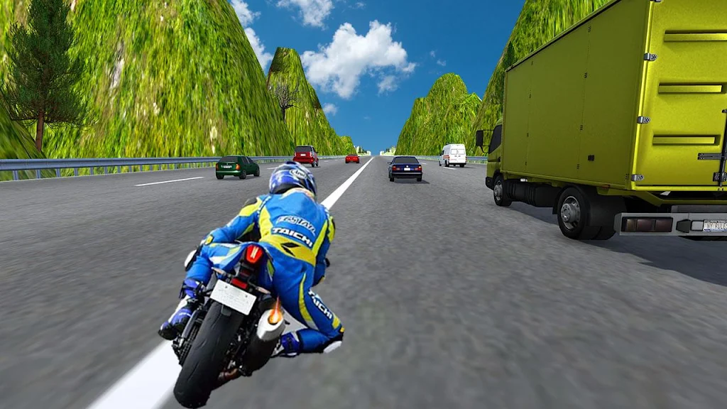 Schermata City Bike Traffic Race in Crowd Taxi 3D 2