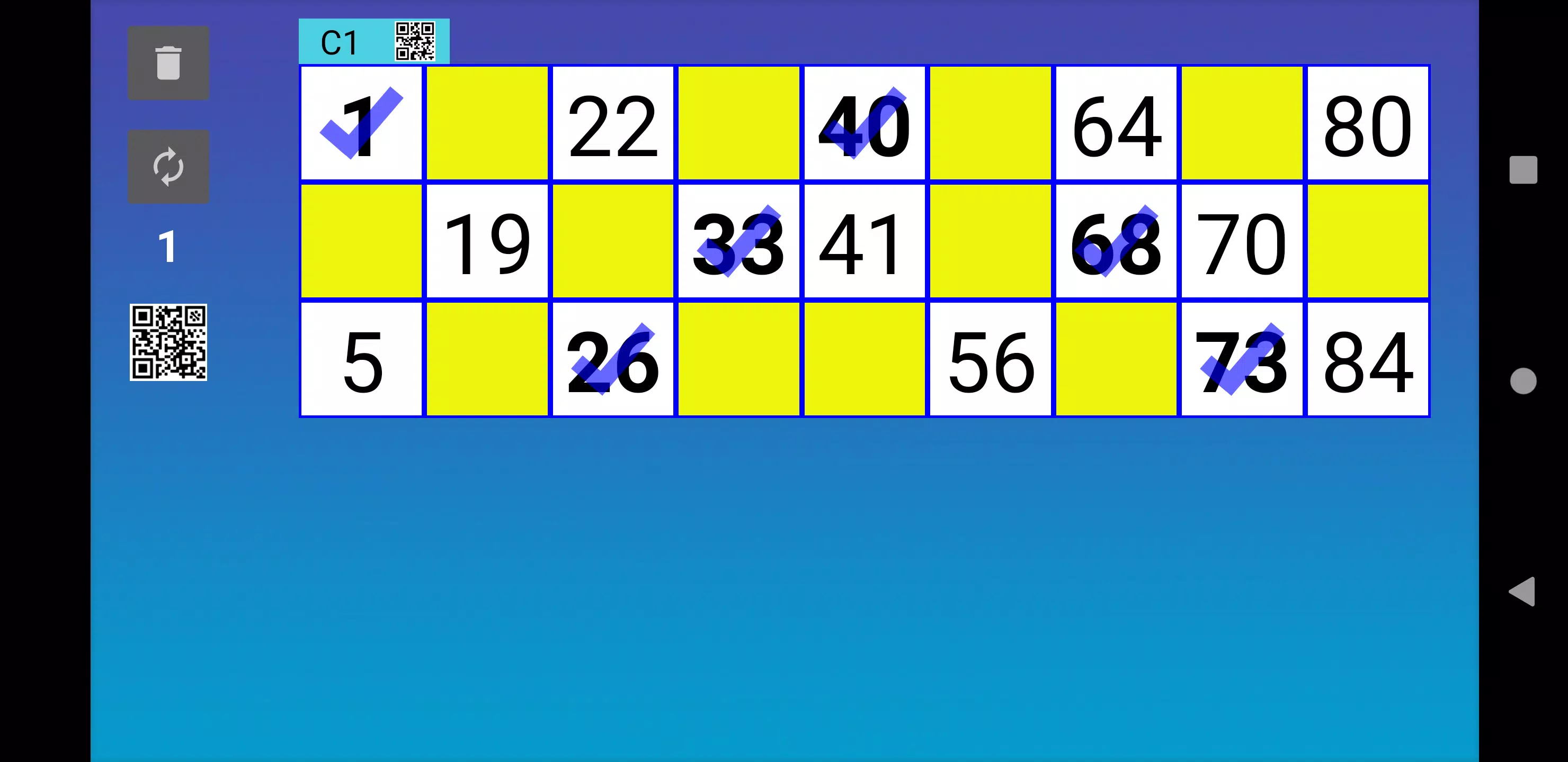 Schermata Bingo RS Cards 1