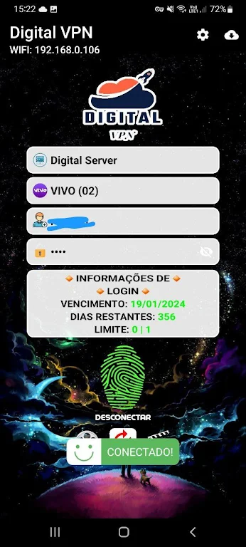Schermata DigitalVPN 1