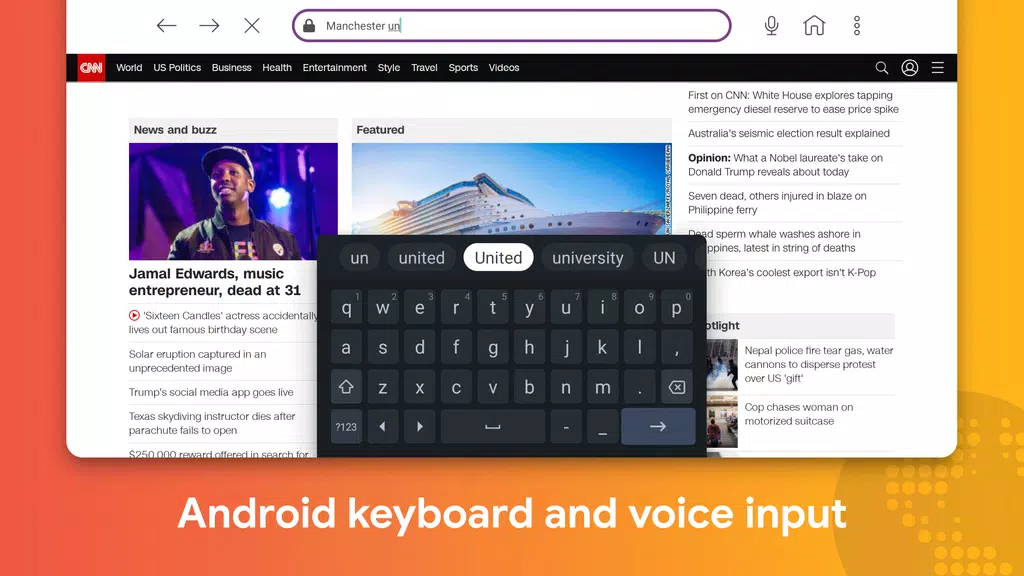 Internet Browser for Sony TV স্ক্রিনশট 3