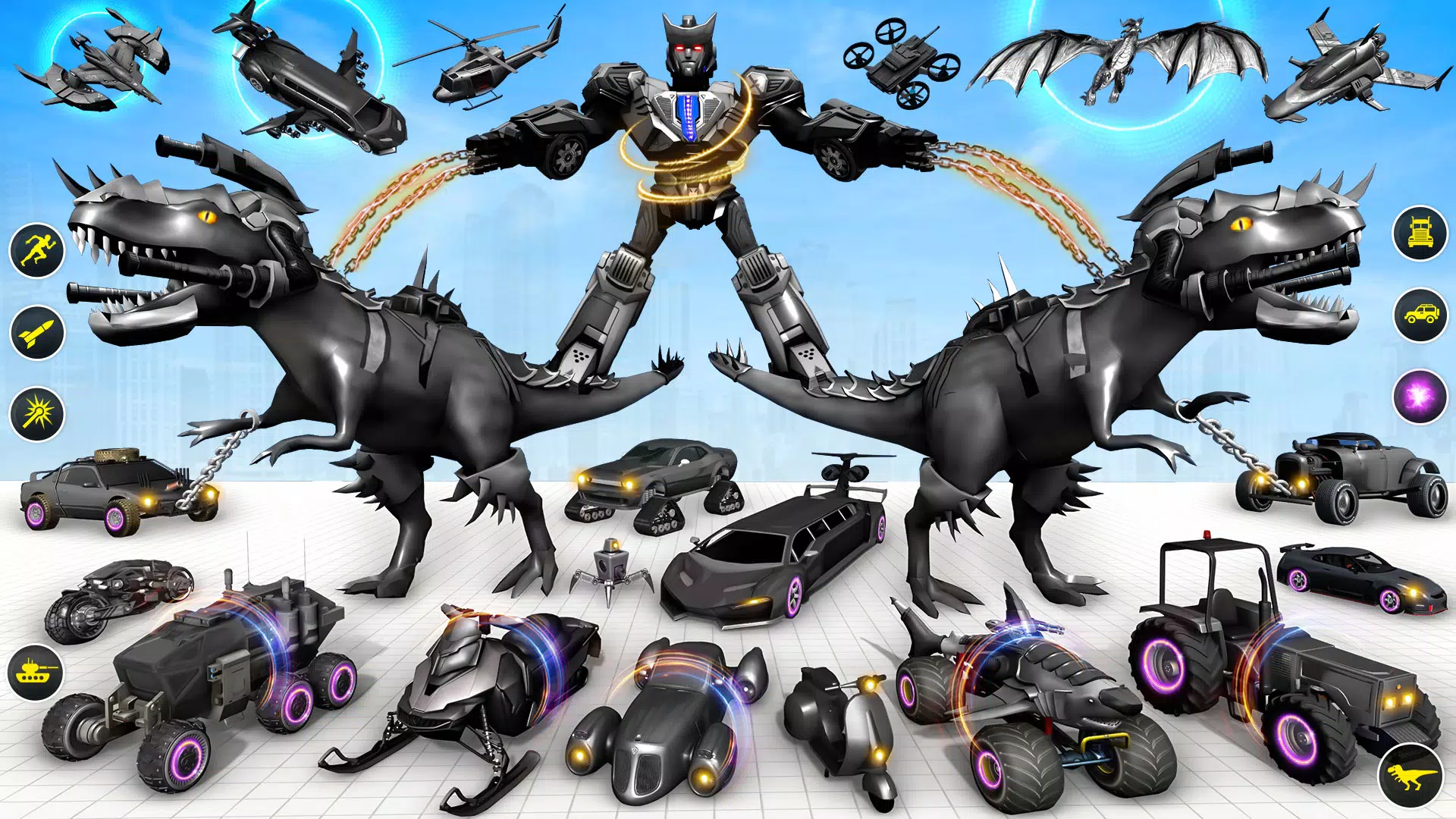 Dino Robot Car Transform Game应用截图第1张