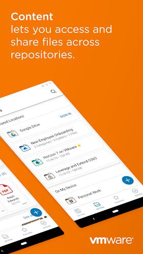 Content - Workspace ONE স্ক্রিনশট 1