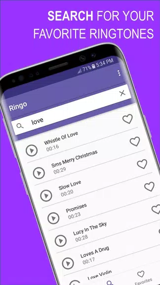Ringo Ringtones Notifications スクリーンショット 3