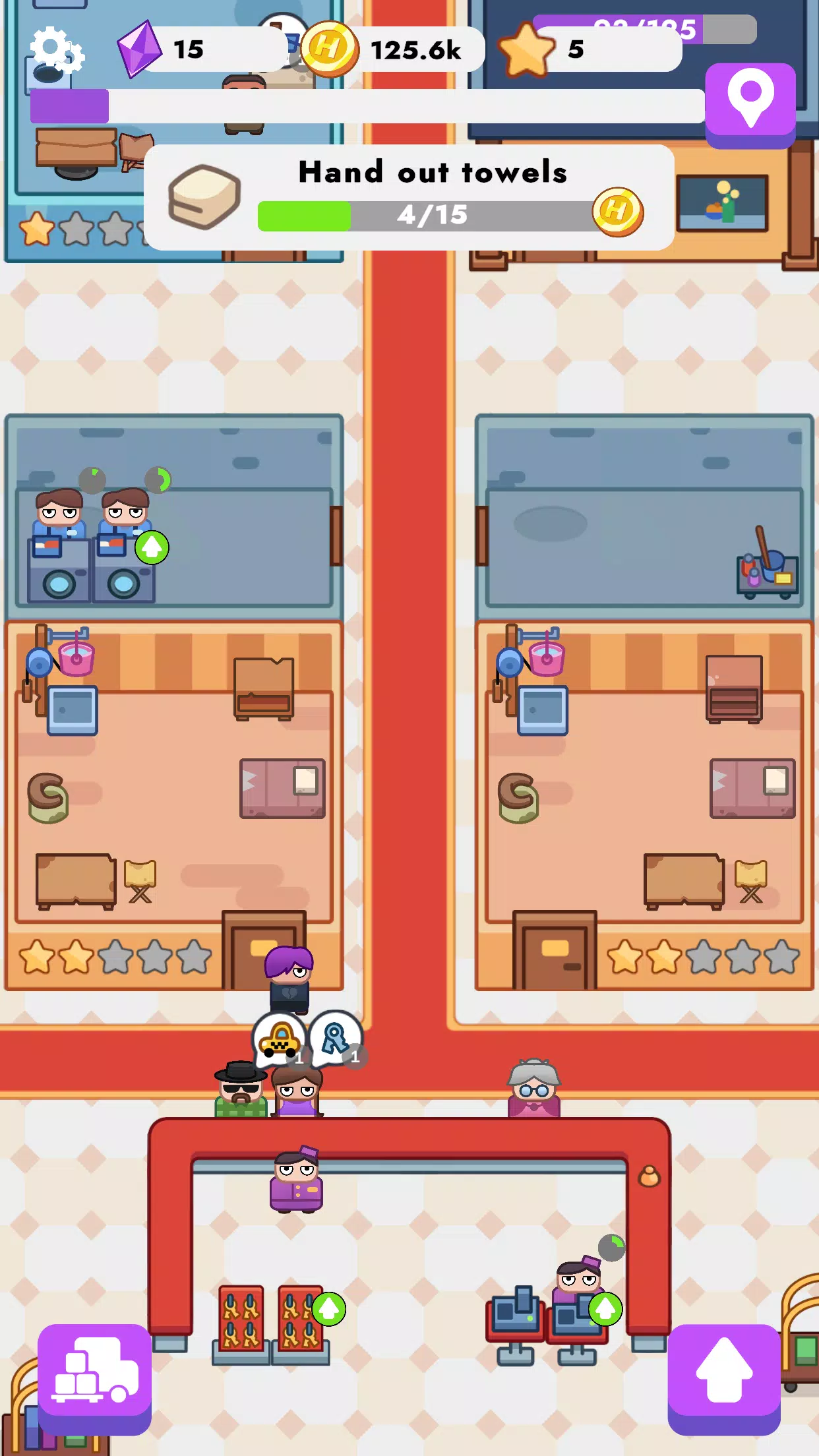 Royal Hotel: idle game スクリーンショット 3