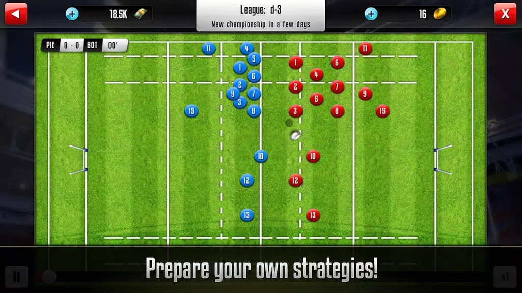 Schermata Rugby Manager 2