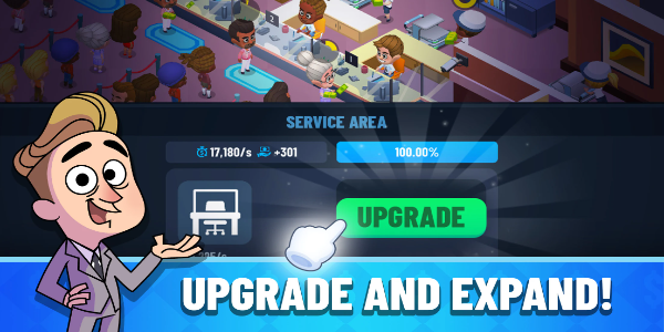 Idle Bank Tycoon: Money Empire Ảnh chụp màn hình 0