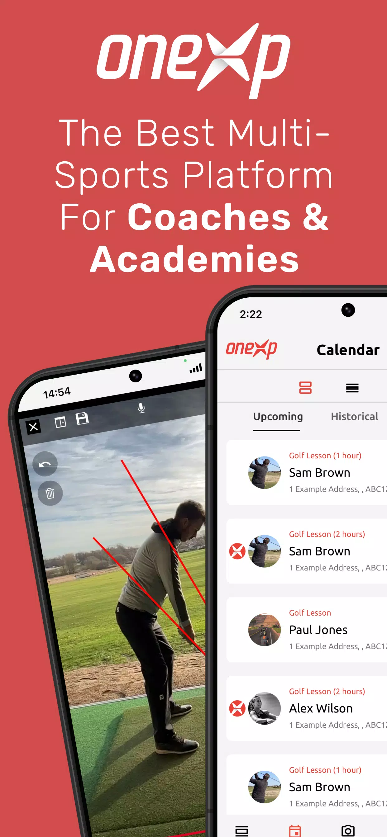 OneXp: Sports Coaching App Captura de pantalla 0
