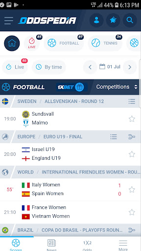 oddspedia应用截图第1张