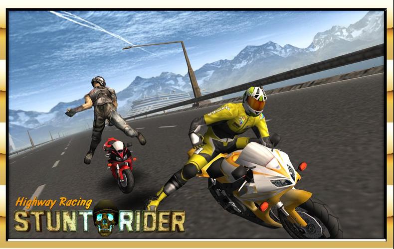 Highway Bike Attack Race Game應用截圖第3張