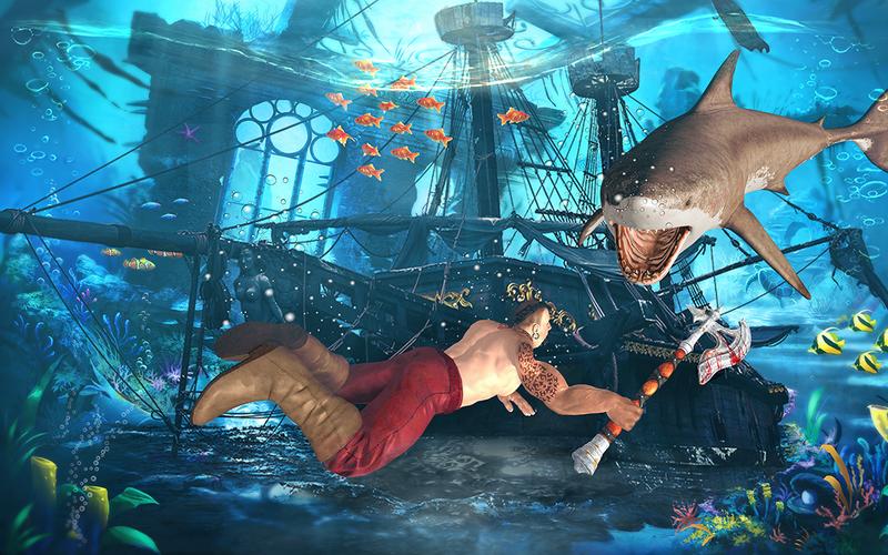 Megalodon shark fish eater Скриншот 2