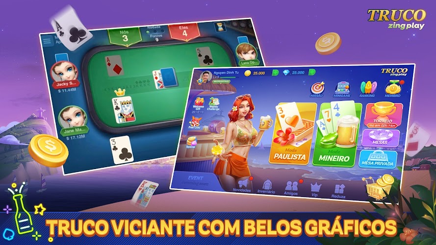 Truco ZingPlay: Jogo de cartas Скриншот 2