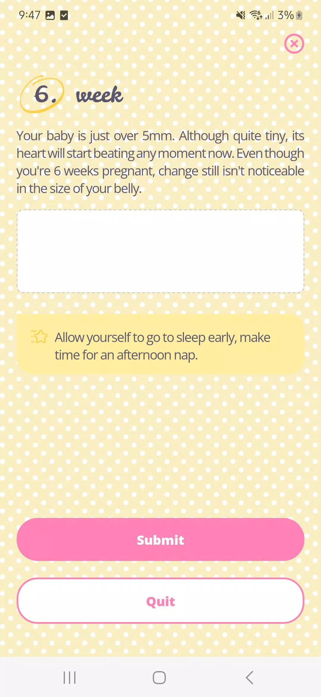 My Pregnancy Journal Schermafbeelding 2