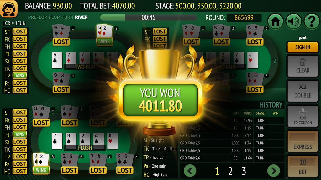Bet on Poker Ảnh chụp màn hình 3