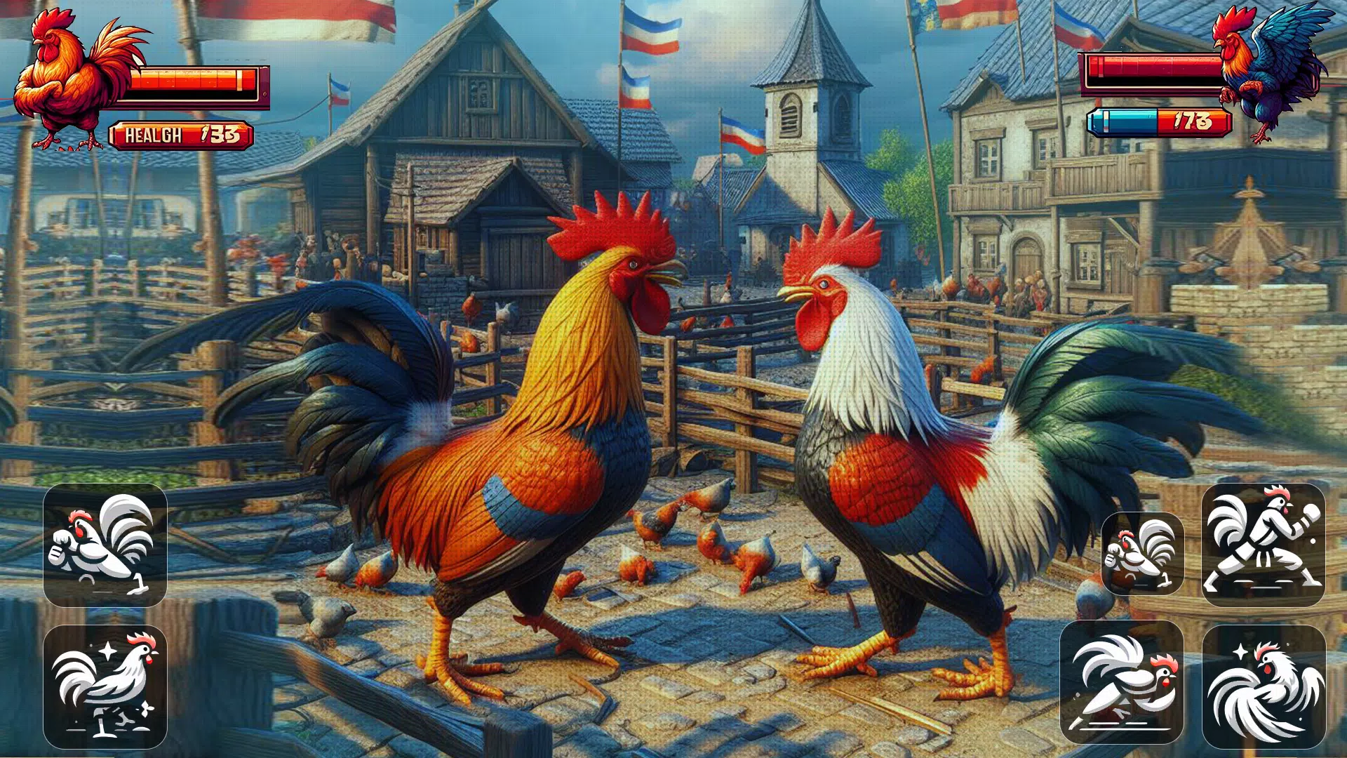 Street Rooster Fight Kung Fu স্ক্রিনশট 0