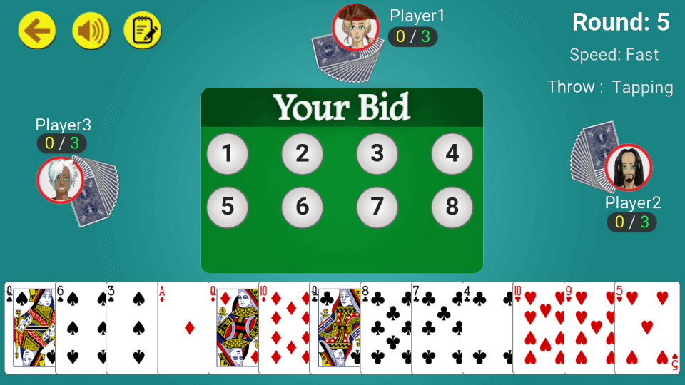 Call break : Offline Card Game ภาพหน้าจอ 1