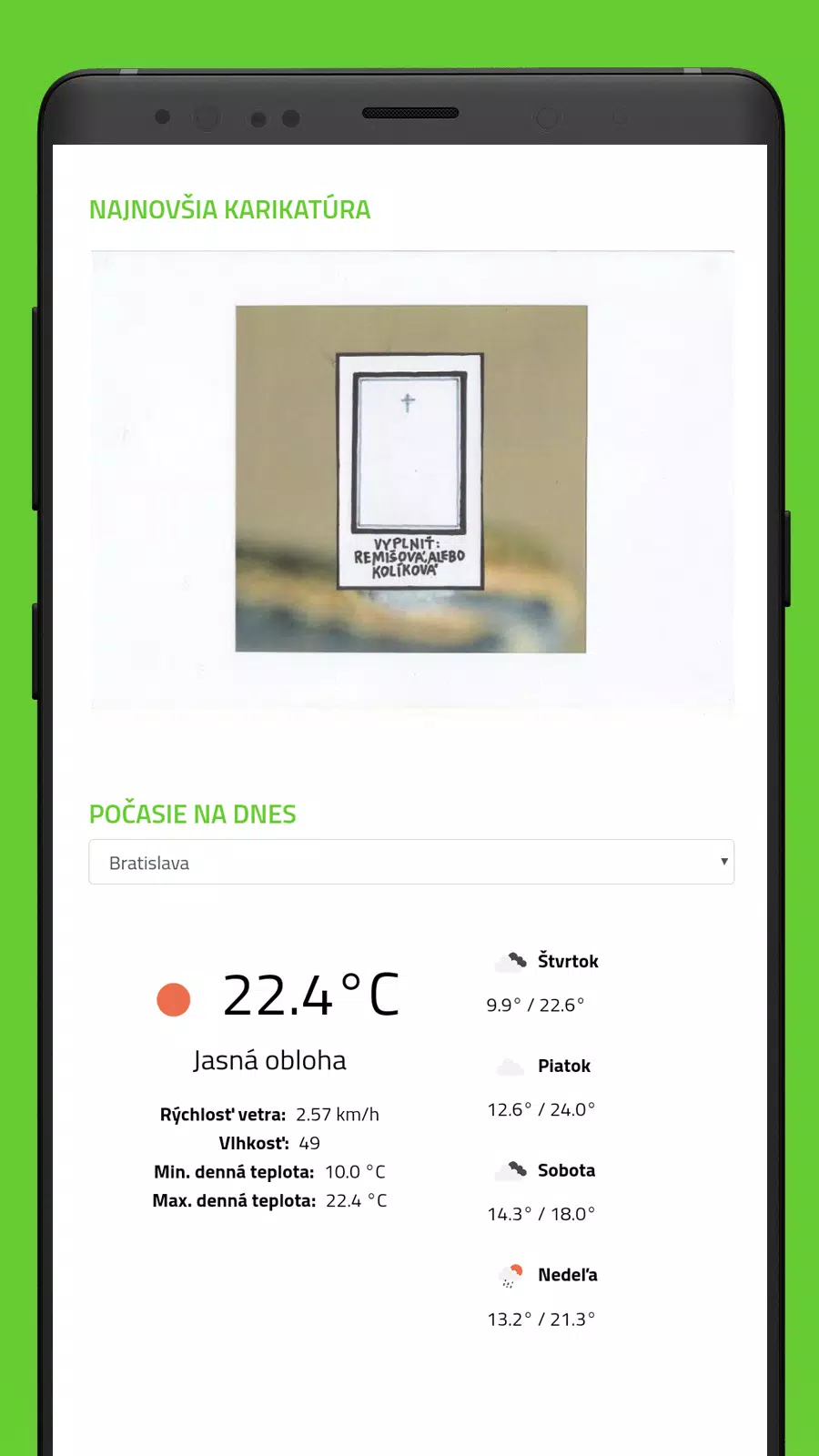 HLAVNÉ SPRÁVY Скриншот 3