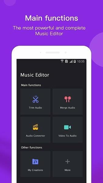 Free Music Editor - Audio, MP3, MP4 スクリーンショット 0