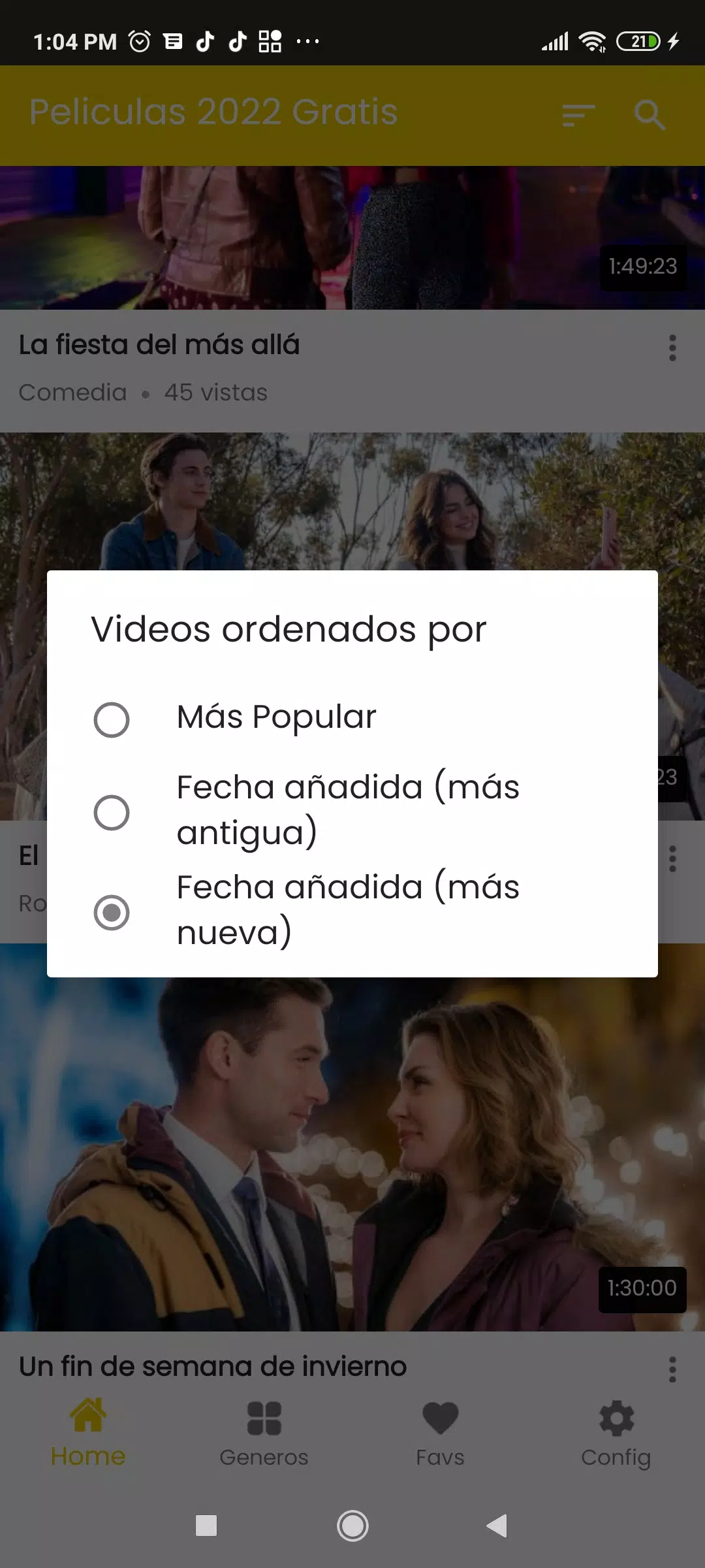 Pelismart Peliculas en Estreno Tangkapan skrin 0