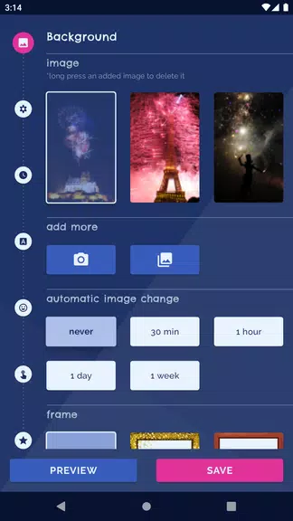 Night Sky Live Wallpaper Tangkapan skrin 0