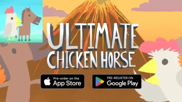 Noodlecake présente Ultimate Chicken Horse : Chaos Multijoueur en Plateforme Débarque sur Mobile