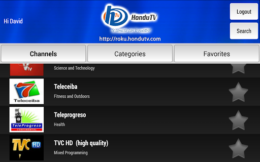 HonduTV for Android TV Screenshot 2