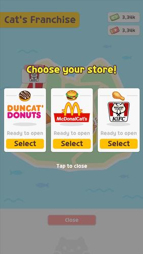 Cat diner: Franchise tycoon Captura de pantalla 0