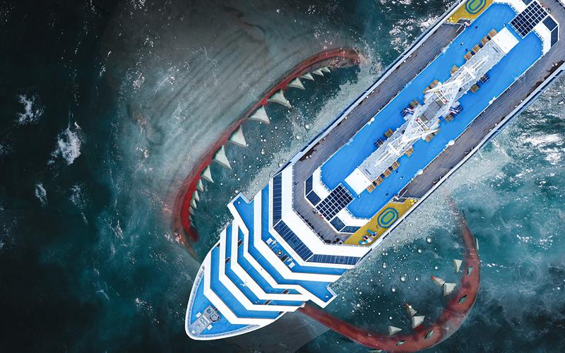 Megalodon shark fish eater Скриншот 1
