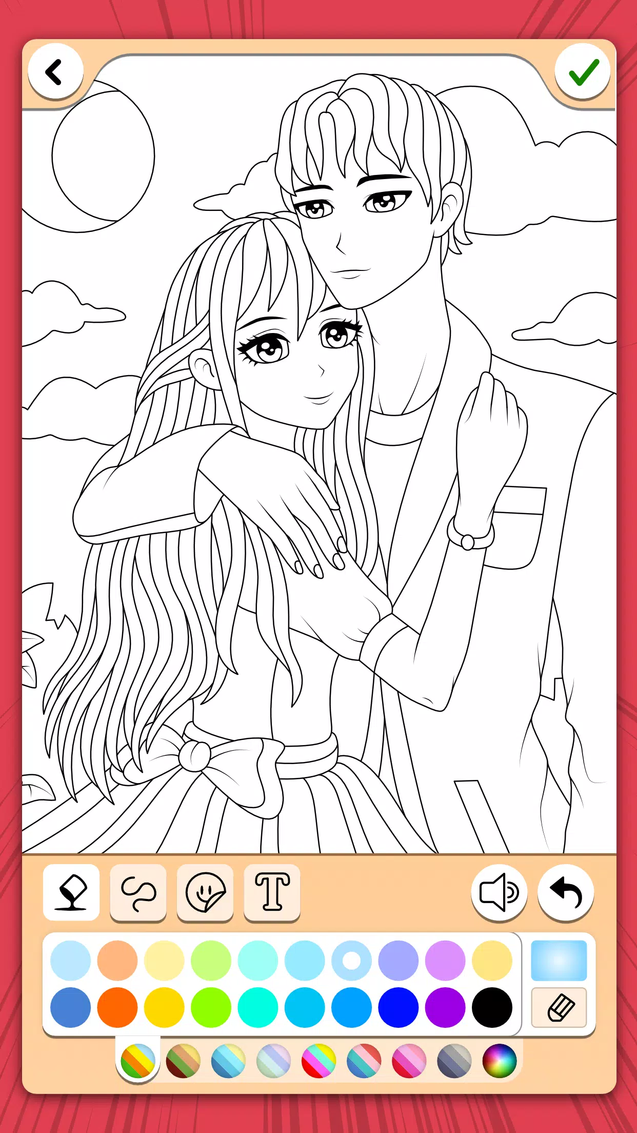 Manga Coloring Book Ekran Görüntüsü 2