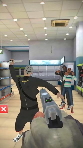 Rescue Cop: Shooting Game Mod Captura de pantalla 1