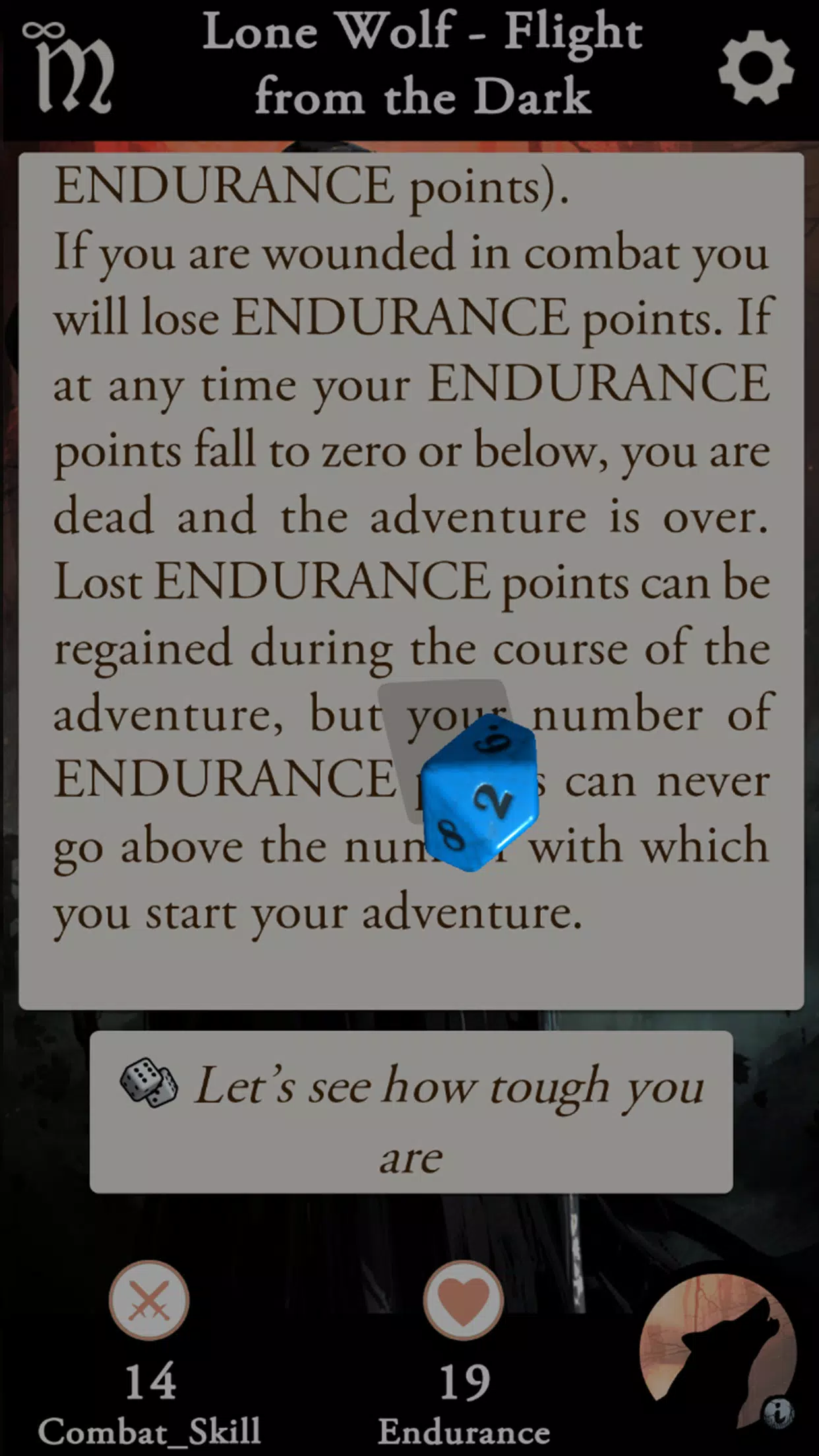 Lone Wolf - Flight From The Da スクリーンショット 1