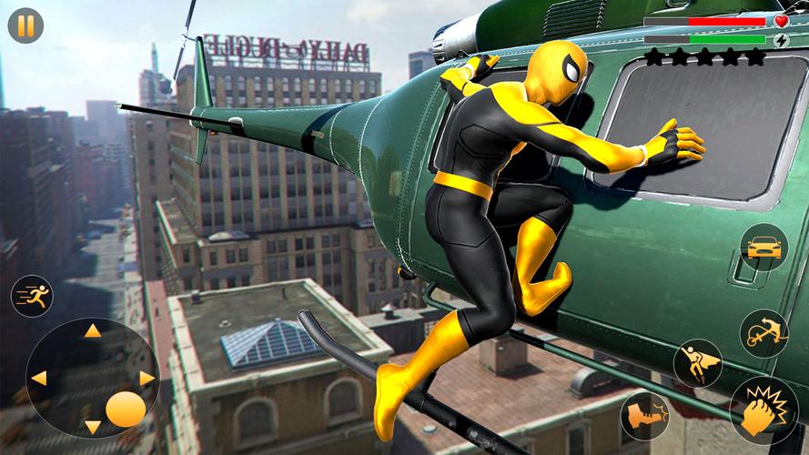 Flying Hero Crime City Battle Captura de pantalla 1