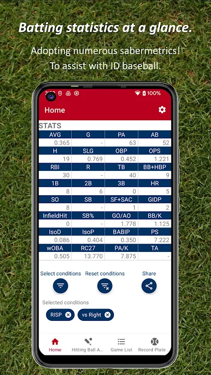 Batting STATS Manager Capture d'écran 0