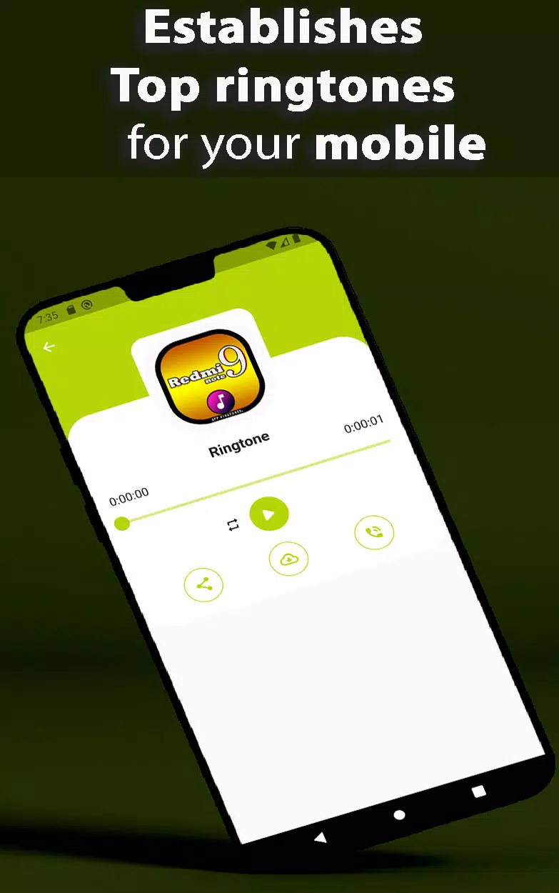 Redmi Note 9 Ringtone App Captura de tela 3
