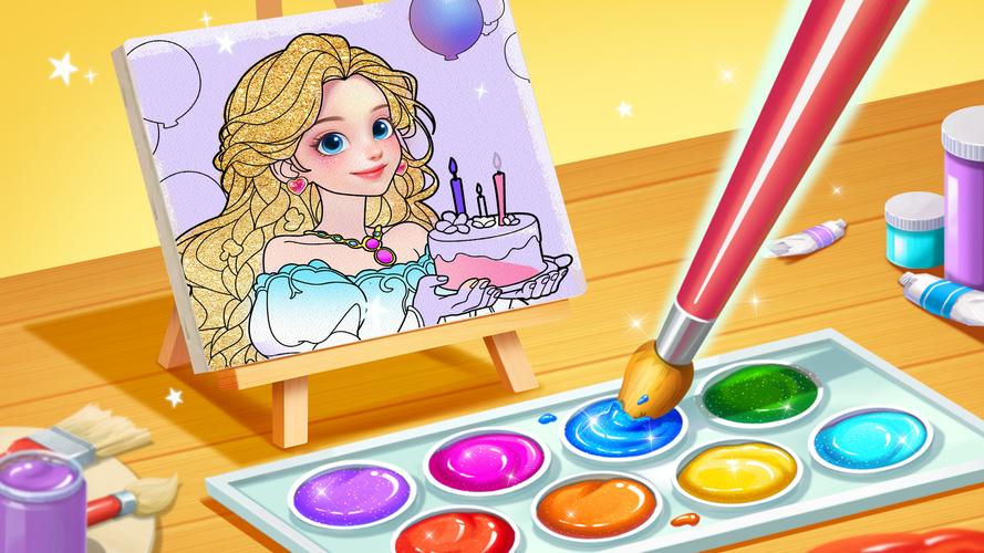 Princess Game Fantasy Coloring應用截圖第0張