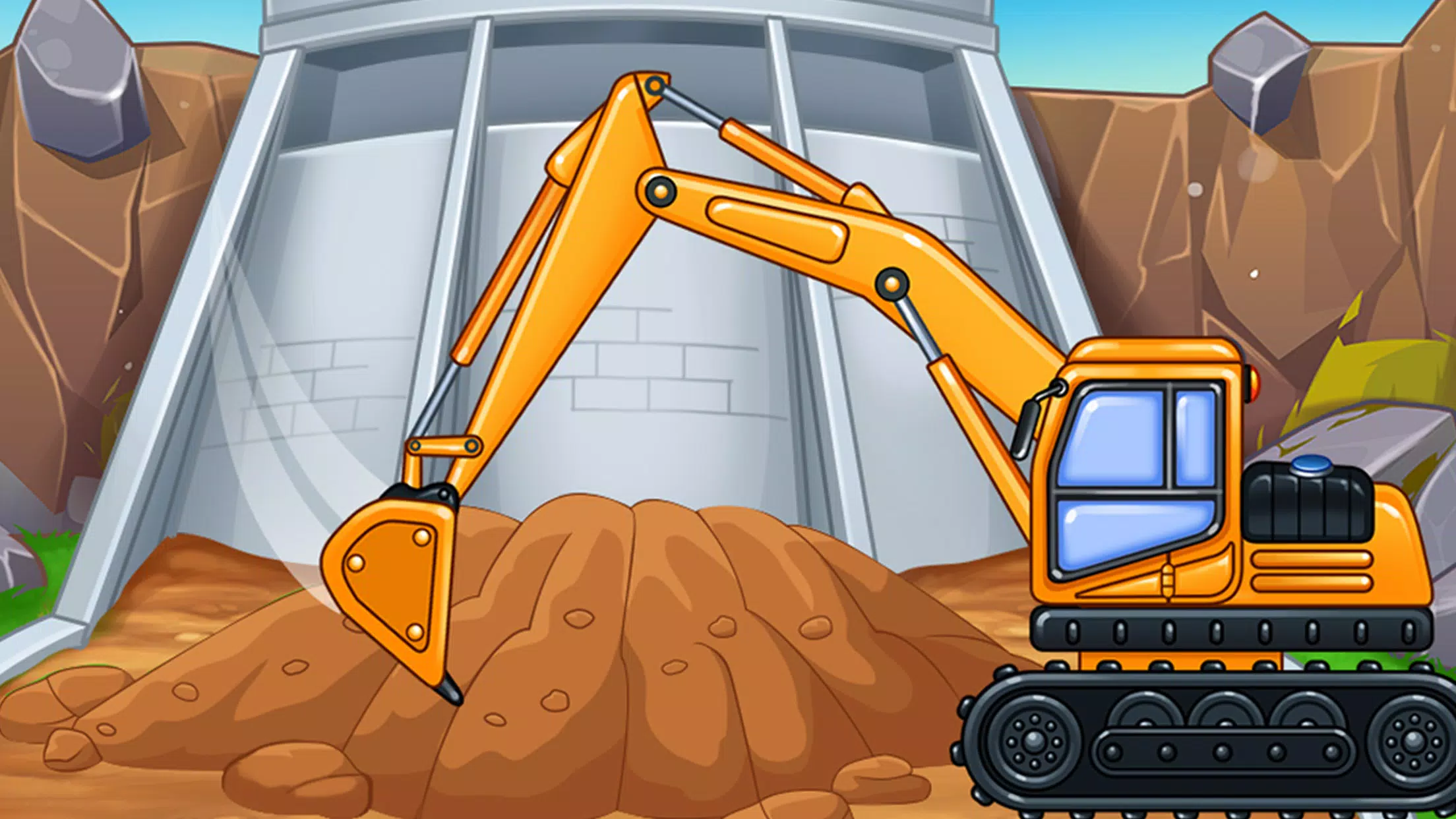 Construction Truck Kids Games स्क्रीनशॉट 0