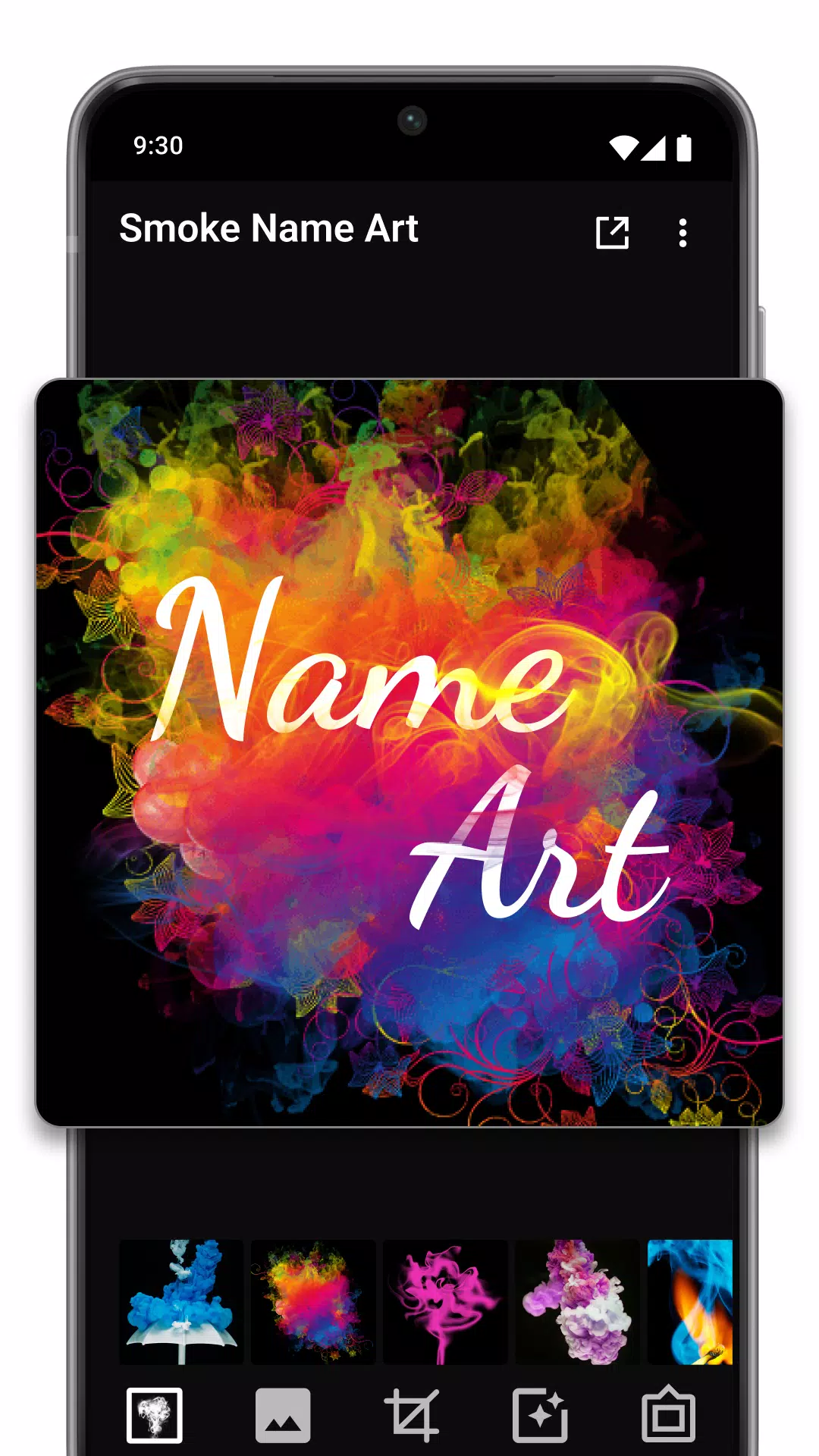 Smoke Name Art Maker Ekran Görüntüsü 3