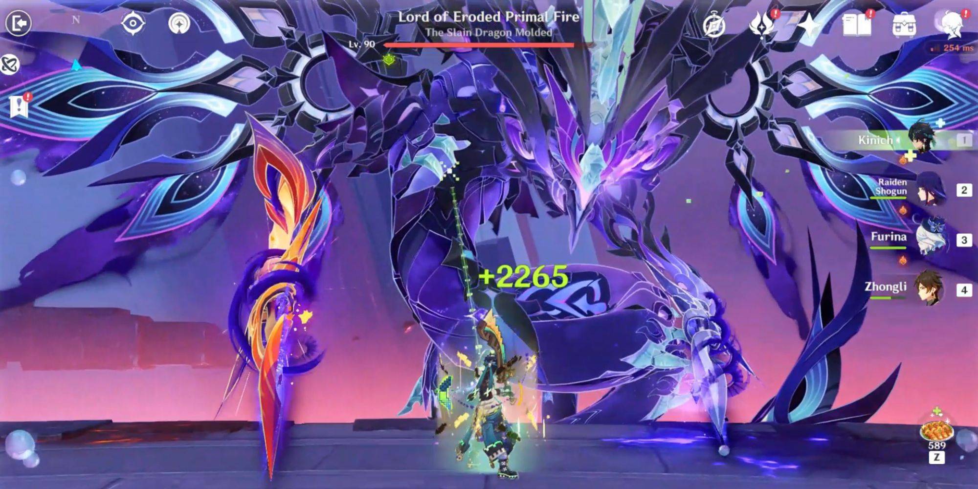 Image: Lord of Eroded Primal Fire in combat