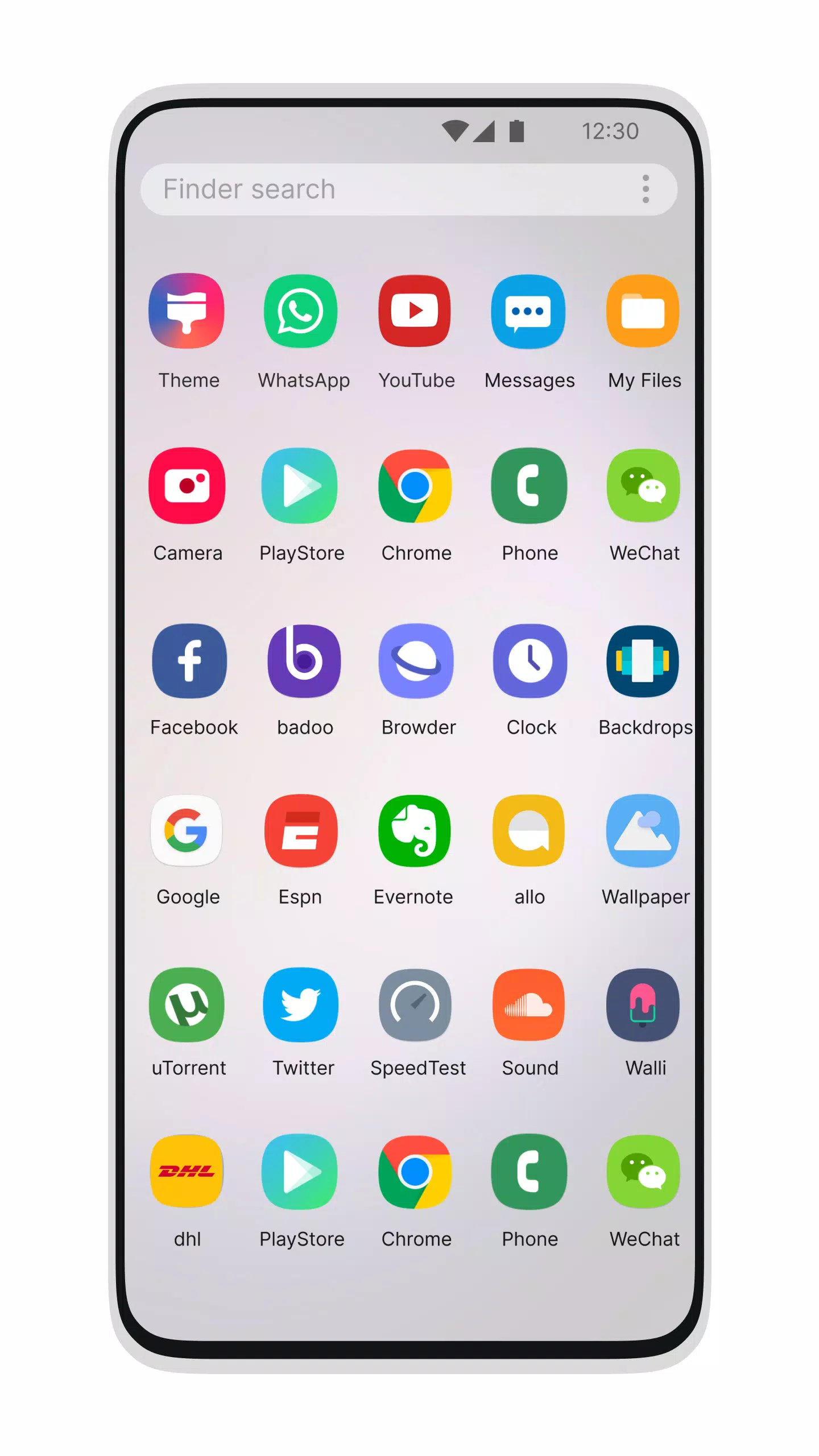 Galaxy S24 Style Launcher Captura de tela 1