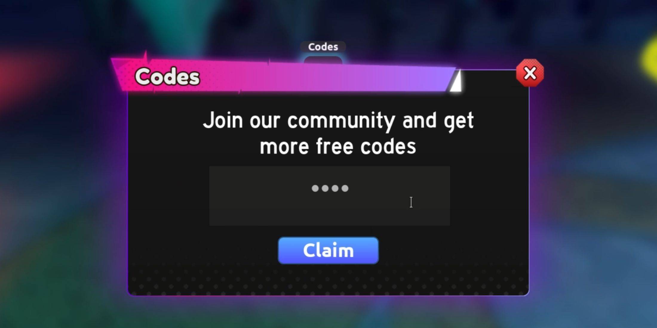 Image: Anime Card Master Code Input