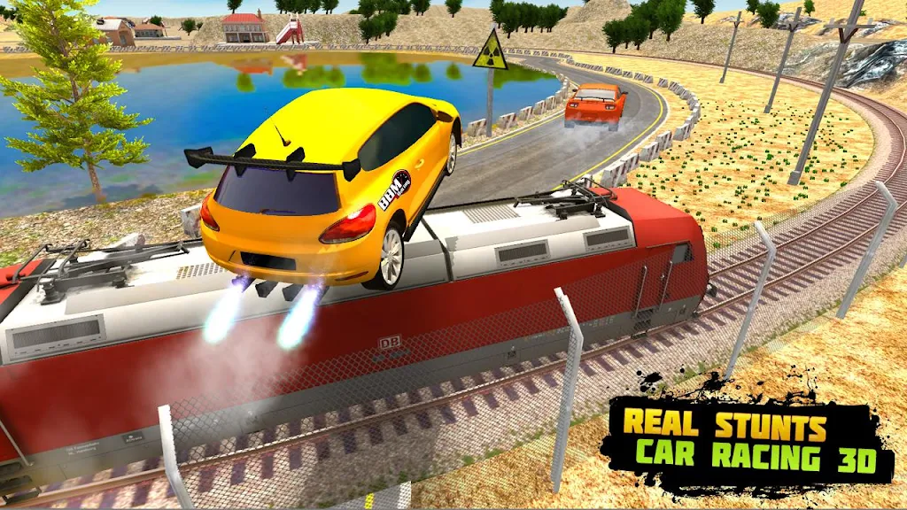 Train Racing 3d- Bus Vs Train Ảnh chụp màn hình 1