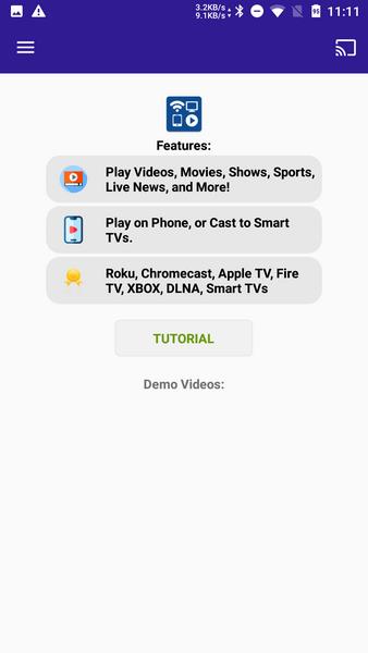 Cast Web Videos Screenshot 1