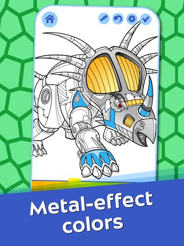 Dino Robots Coloring for Boys Ảnh chụp màn hình 1