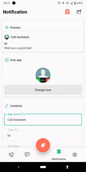 Schermata Fake Call and Sms 2