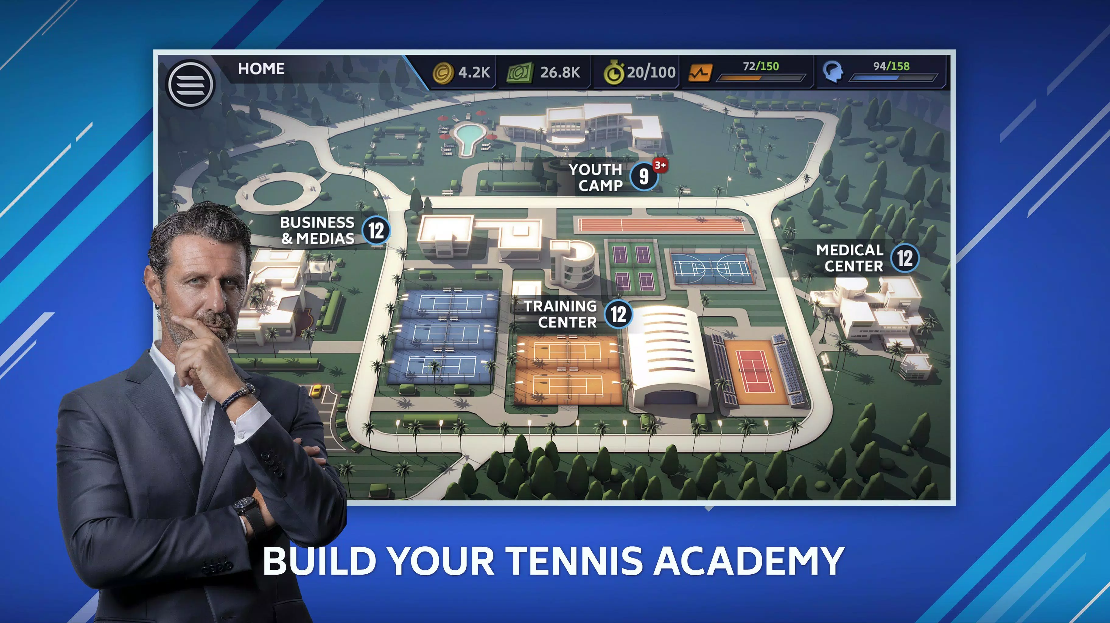 Tennis Manager Mobile स्क्रीनशॉट 0