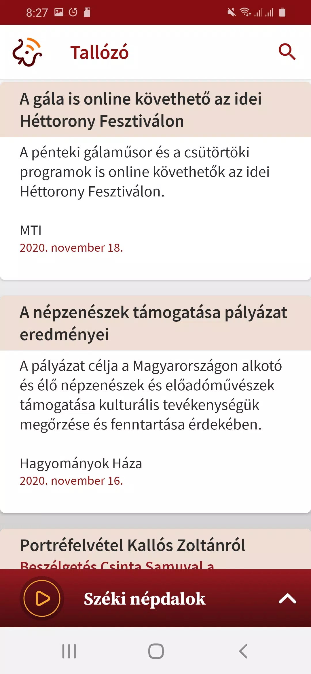 Folkrádió 스크린샷 3