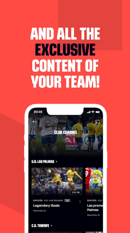 LaLiga+ Live Sports Schermafbeelding 1