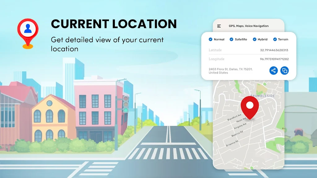 Schermata GPS, Maps & Driving Directions 2